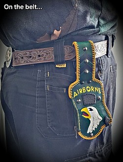Carried on the belt buckle clip heavy duty