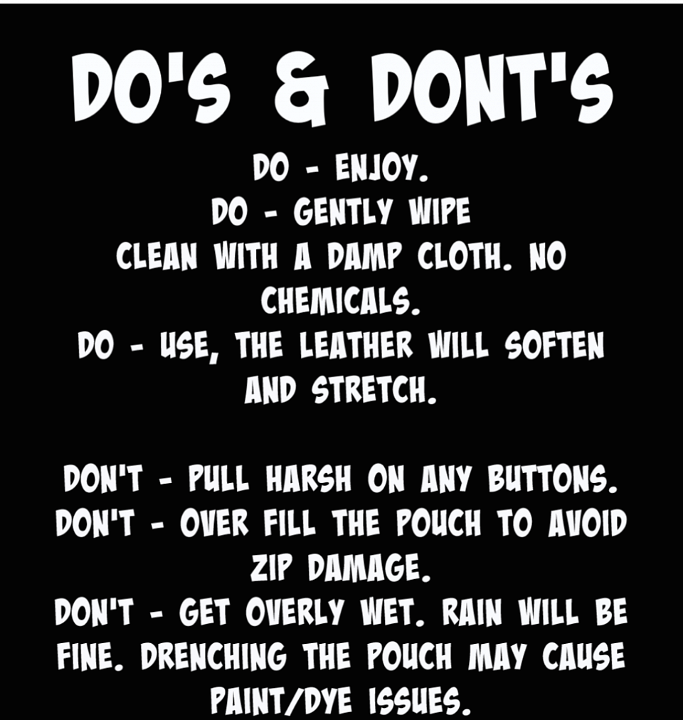 Dos dont instructions care